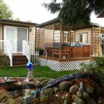 Back Deck from Pond Area