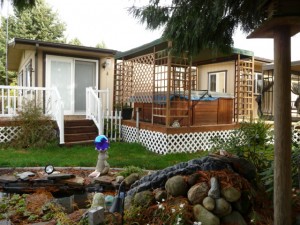 Back Deck from Pond Area